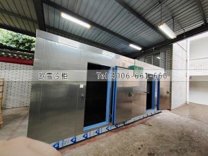 湖南永州60立方的食堂双温冷库工程案例ag点top案例