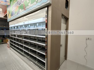 重庆渝北区小型后补式风幕柜安装案例